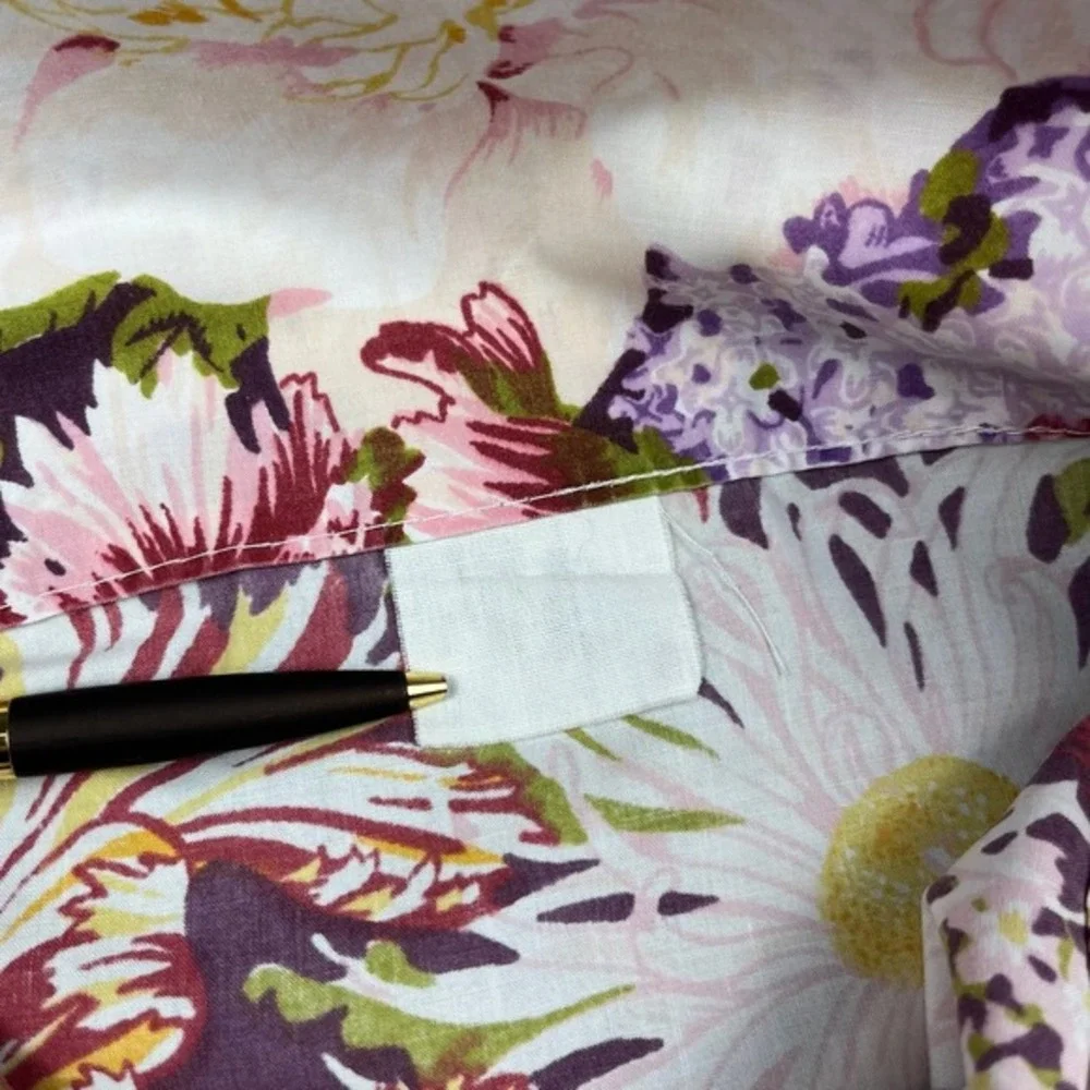 Vtg 70s 80s‎ Wamsutta Flores Pillowcase Bold Floral Print 21 x 31 Cottagecore